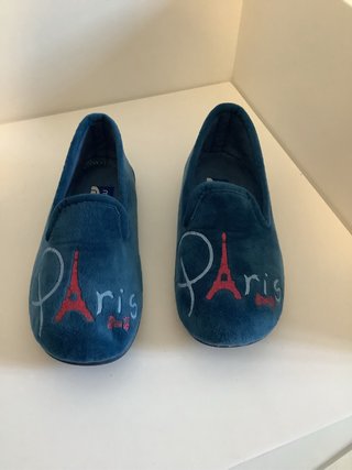 Zapatillas de casa Muro azules talla 31 pantuflas