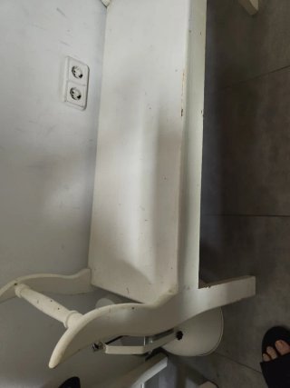 Banco Antiguo de Madera Blanco