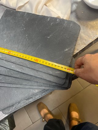 Platos de pizarra para servir