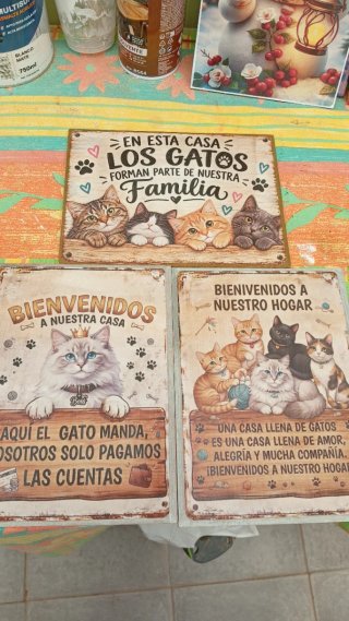 Cartelli decorativi con Gatti