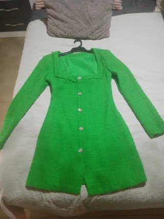 Vestido Zara Verde Talla XS