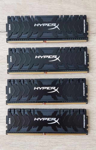 DDR4 16GB (4x4GB) CL15 3000 HyperX PREDATOR