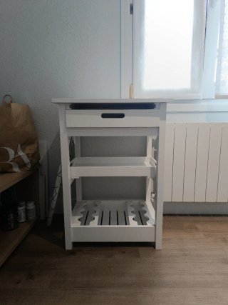 Mueble auxiliar cocina blanco