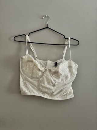 Corsé blanco encaje