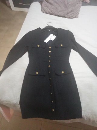 Vestido Zara Negro Talla XS