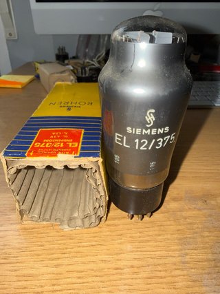 Válvula Siemens EL 12/375 para Radio Antigua