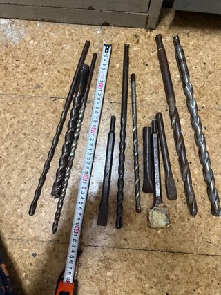 Brocas largas para hormigón