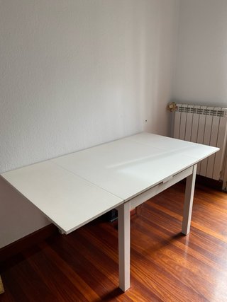 Mesa extensible blanca madera De 90cm hasta 169cm