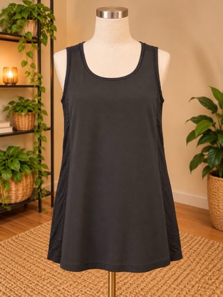 Blusón Mango Negro Talla L