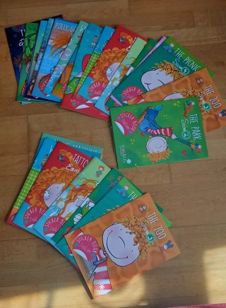 Libros inglés con pegatinas