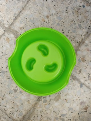 Ciotola anti-voracità verde Plastic Forte - nuova