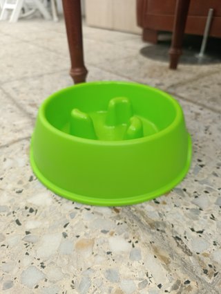 Ciotola anti-voracità verde Plastic Forte - nuova