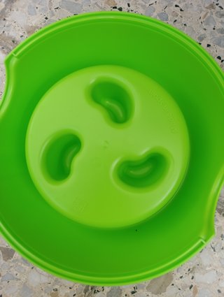 Ciotola anti-voracità verde Plastic Forte - nuova