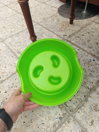 Ciotola anti-voracità verde Plastic Forte - nuova