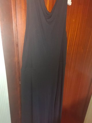 Vestido negro largo