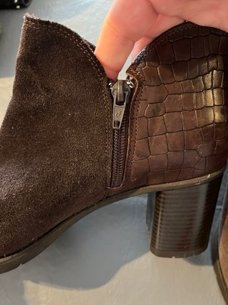 Botines ante marrón tacón 39.5 Portugal