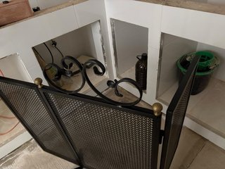 Chispero de Chimenea Metálico Negro
