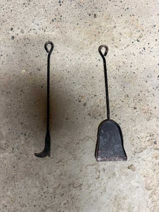 Chispero de Chimenea Metálico Negro