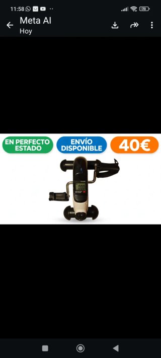Mini Bicicleta Estática Pinners.