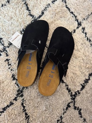 Zuecos Birkenstock Boston Negros Talla 43