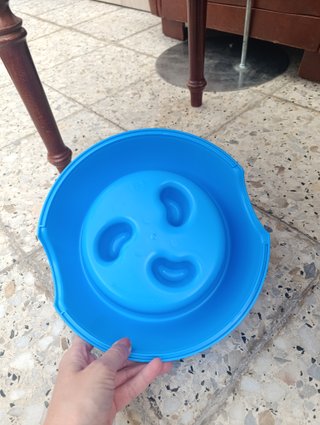 Ciotola lenta blu Plastic Forte - nuova