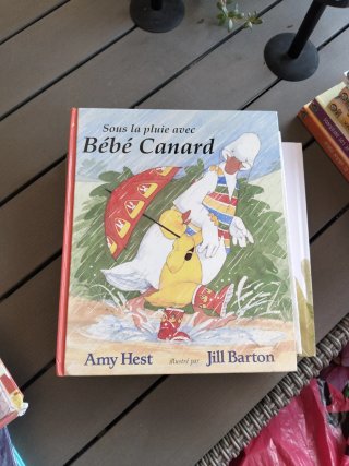 Libro Bebé Canard Sous la pluie avec