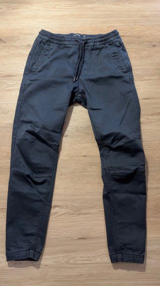 Pantalones Jogger Pull&Bear Azul Oscuro