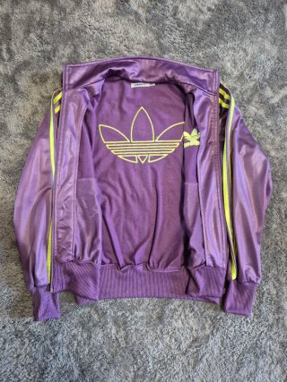 Chaqueta Adidas Chile 62 Morada Neón Talla M