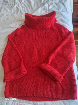 Jersey de Lana Rojo ingles