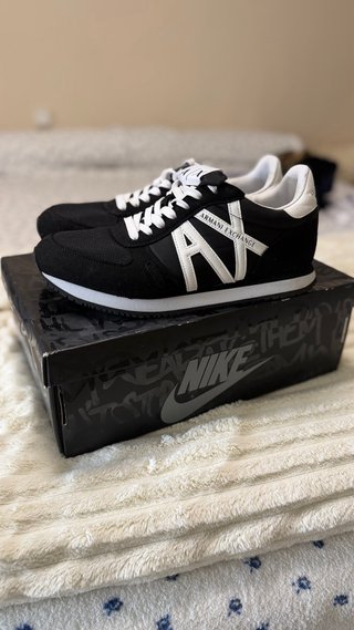 Zapatillas Armani Exchange AX Negras Blancas