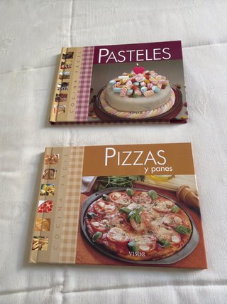 2 Libros de Cocina: Pasteles y Pizzas