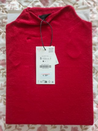 Jersey Zara Rojo Talla S