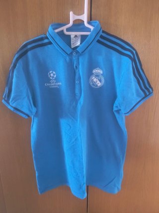Polo Real Madrid Adidas Azul Talla S