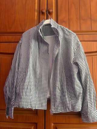 Chaqueta Vichy Blanco y Negro