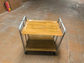 Camarera Plegable Vintage con Ruedas