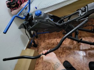 Manillar ajustable para moto y bicicleta