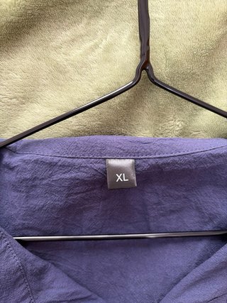 Camisa azul veraniega talla única