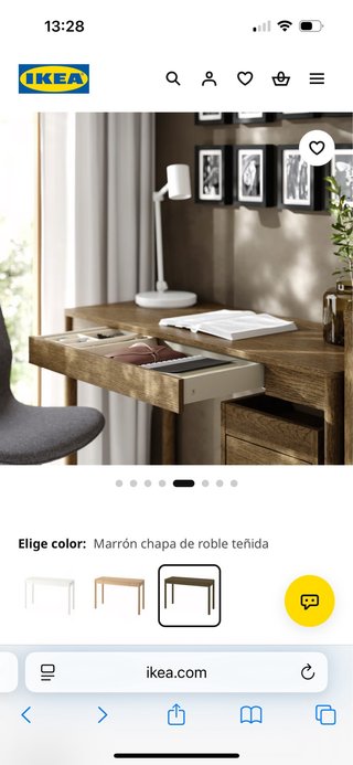 Escritorio TONDTAD IKEA de madera marrón