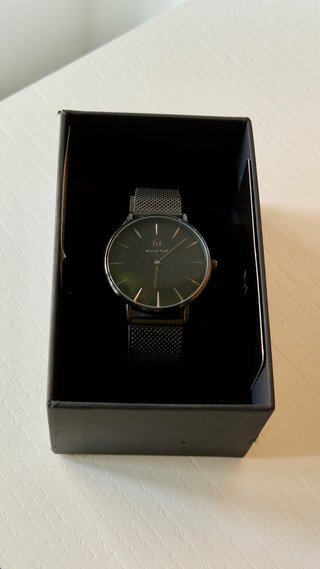 Reloj Morris York Negro Malla Acero