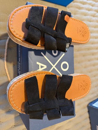 Chanclas Popa Negras y Marrones