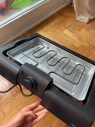 Barbacoa eléctrica de mesa 1 solo uso (completa)