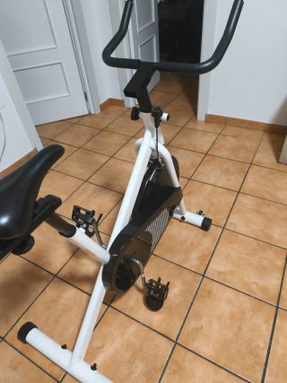 Bicicleta Estática Blanca