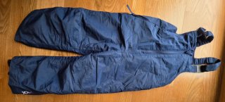 Pantalón de nieve azul con tirantes