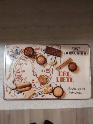 Scatola in latta vintage Perugina Ore Liete
