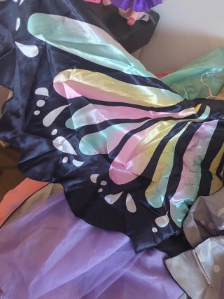 Disfraz Mariposa Lila y Multicolor