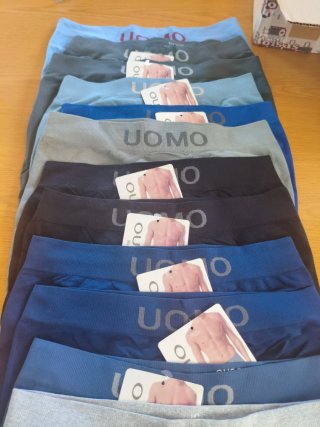 12 Calzoncillos UOMO sin Costuras M-L
