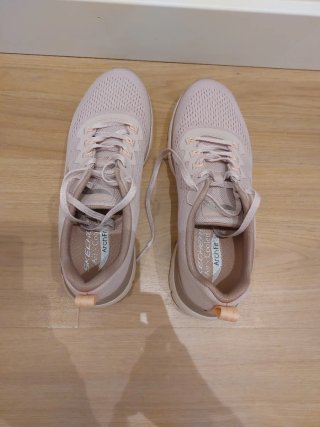 Zapatillas Skechers Arch Fit Beige/Rosa 38 Mujer