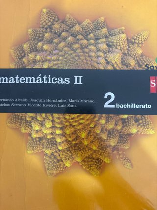 Matemáticas II, 2 Bachillerato