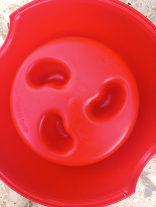 Ciotola lenta rossa Plastic Forte - nuova