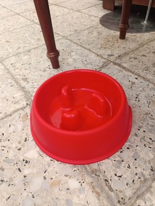 Ciotola lenta rossa Plastic Forte - nuova